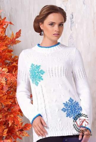 Женский свитер "Снежинка"