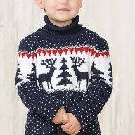 Детский свитер с оленями &quot;Олаф&quot; - Детский свитер с оленями "Олаф"