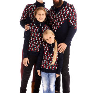 Семейные свитера &quot;Кристалы&quot; 3шт  - Семейные свитера "Кристалы" 3шт 