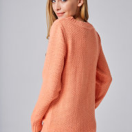 Джемпер &quot;Настроение&quot; - Оранжевый свитер купить