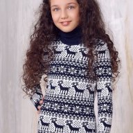 Детский свитер с оленями - Детский свитер с оленями